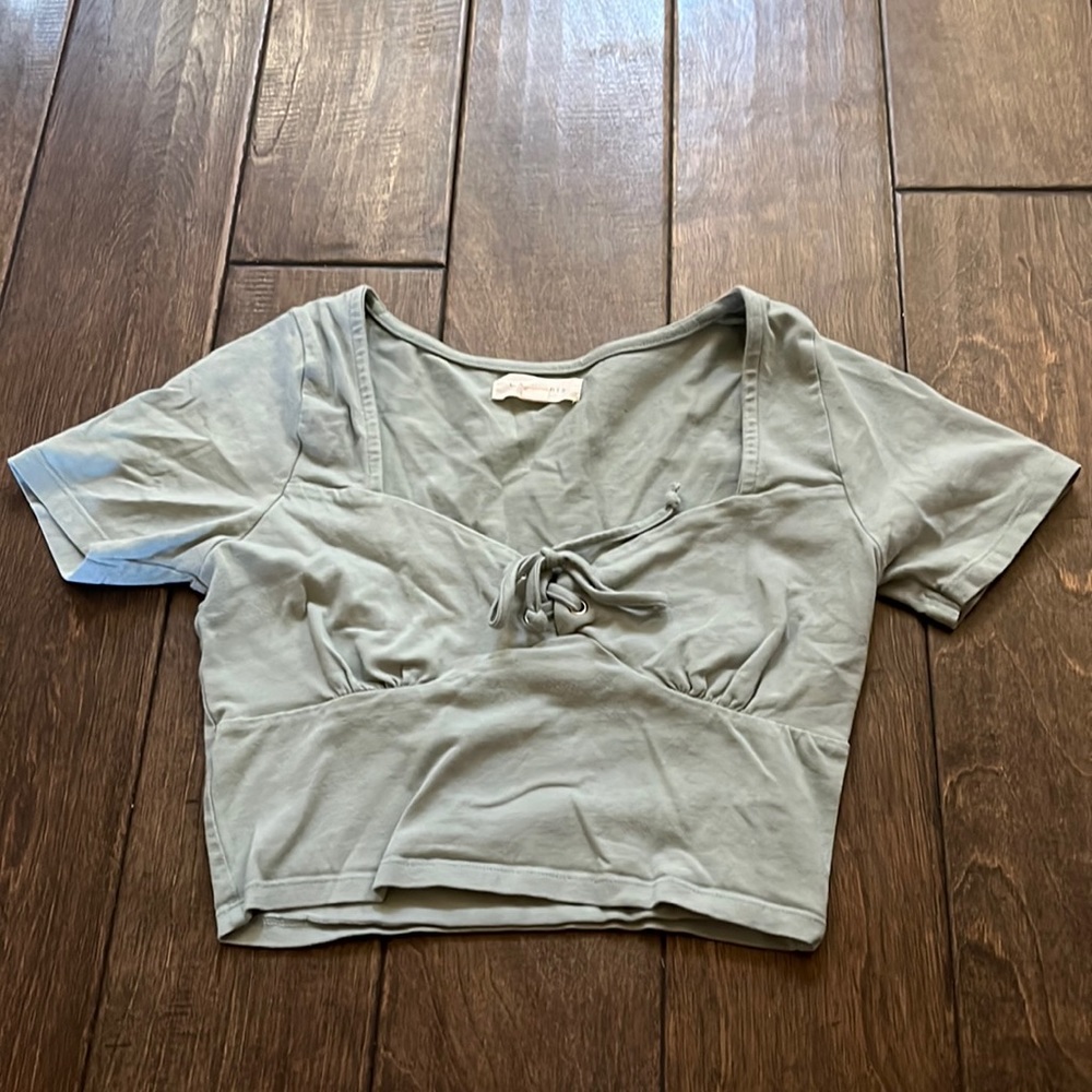 PACSUN LA HEARTS CROPPED TEE SIZE XS